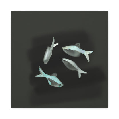 Neon Tetra Minimalism - Canvas