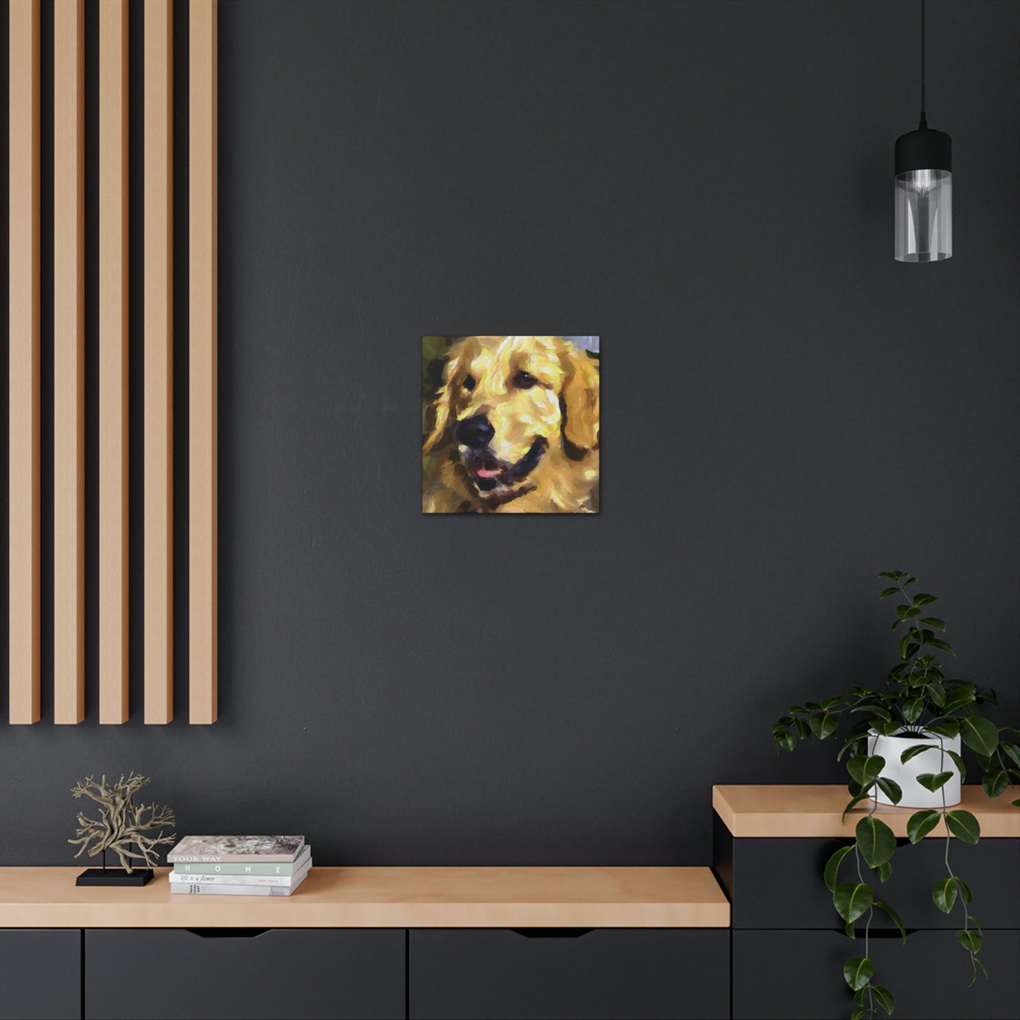 Golden Retriever Surrealism - Canvas