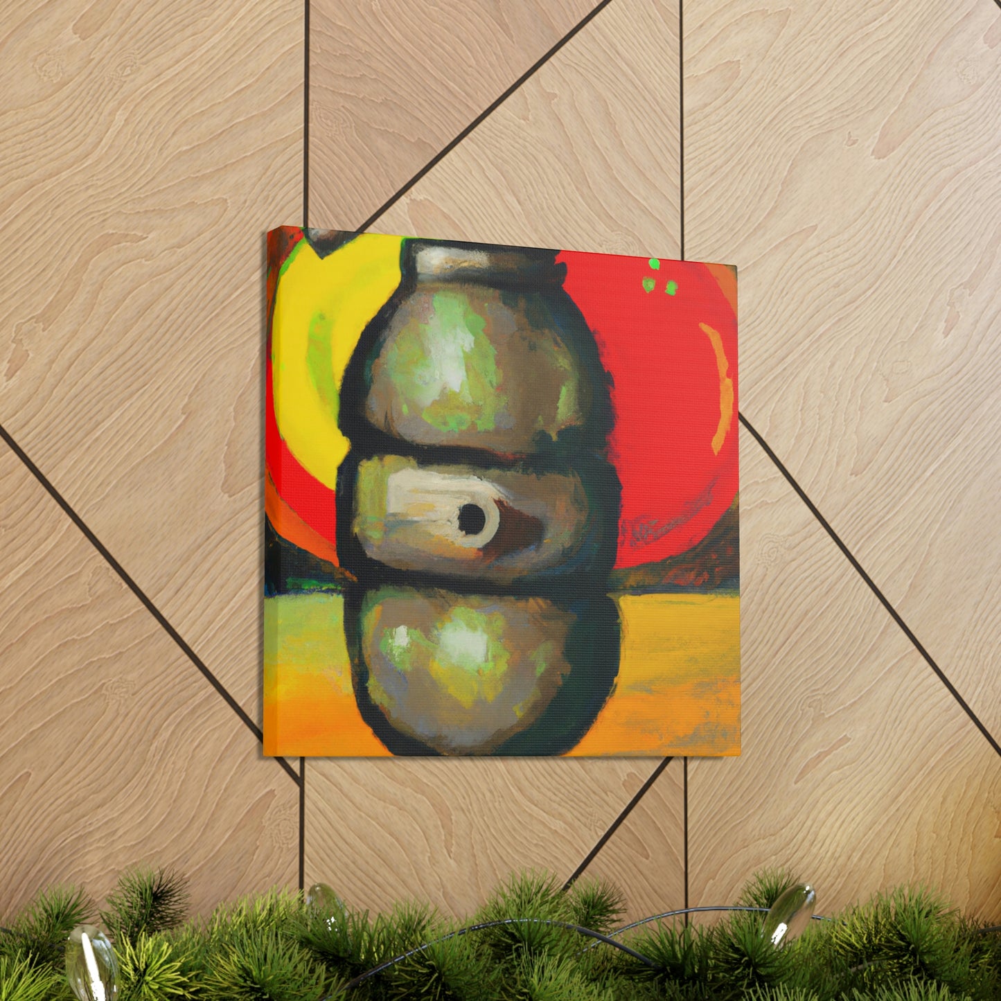 "Explosive Colorful Bomb" - Canvas