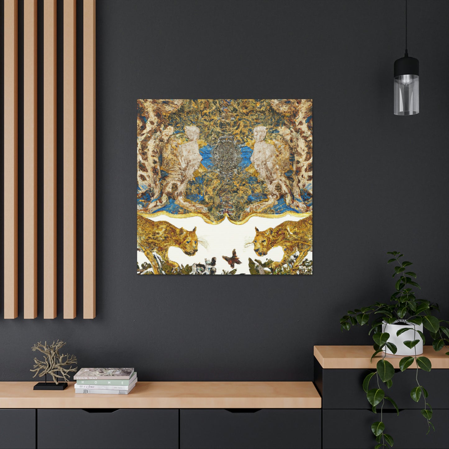 Leopard of Baroque. - Canvas