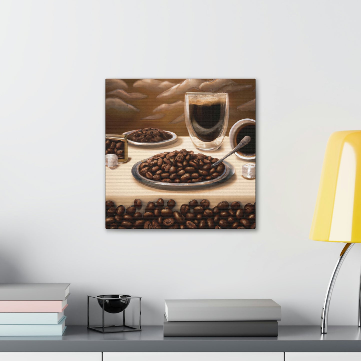 "Caffeine-Infused Bliss" - Canvas