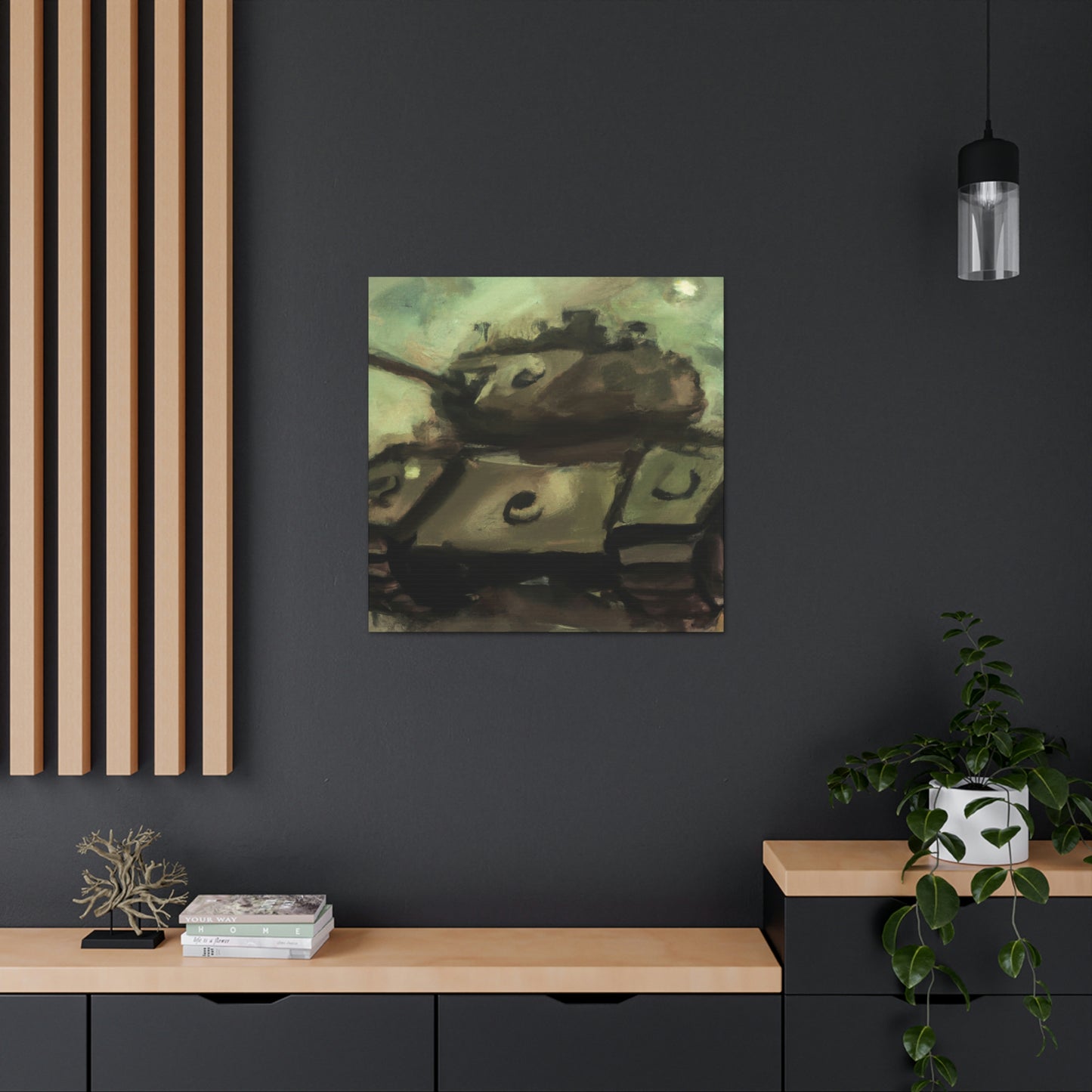 "Turret In Turmoil" - Canvas