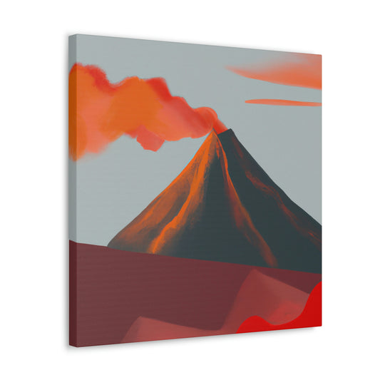 Volcano in Monochrome - Canvas