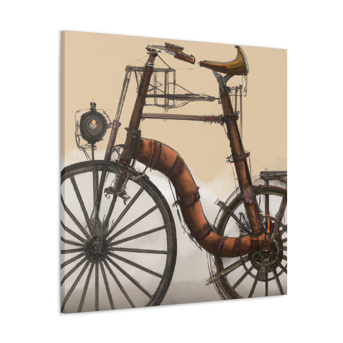 "The Clockwork Bicycle Ride" - Canvas