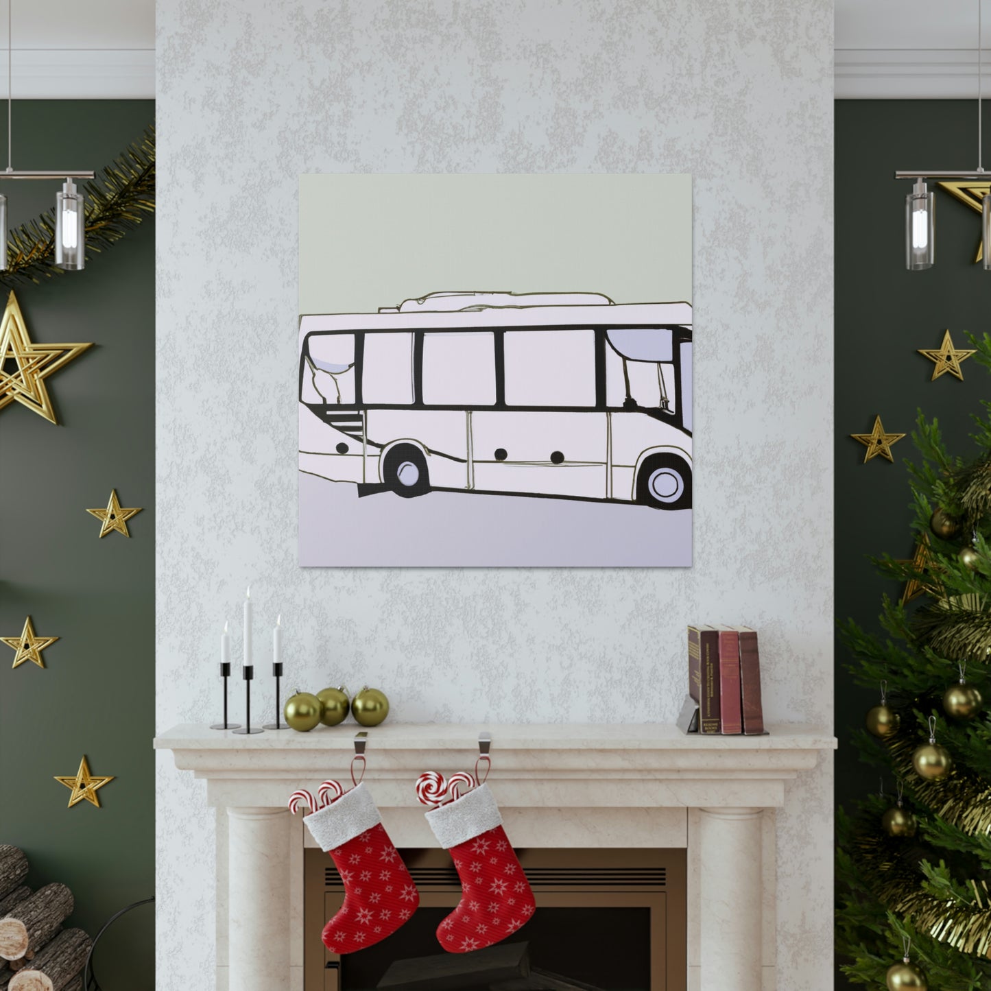 "Bus of Minimalism" - Canvas