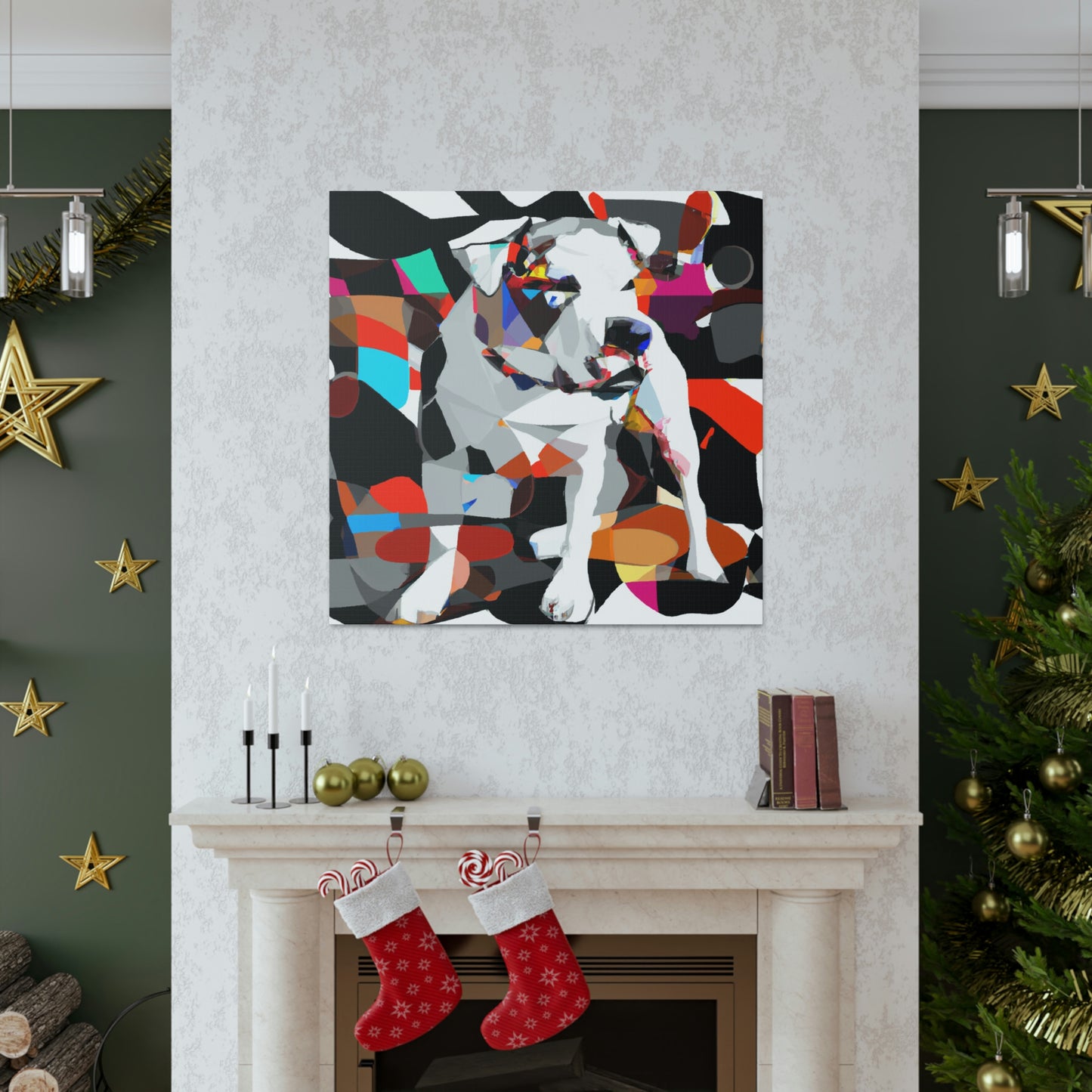 "American Bulldog Iconography" - Canvas