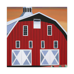 "The Gleaming Barnscape" - Canvas