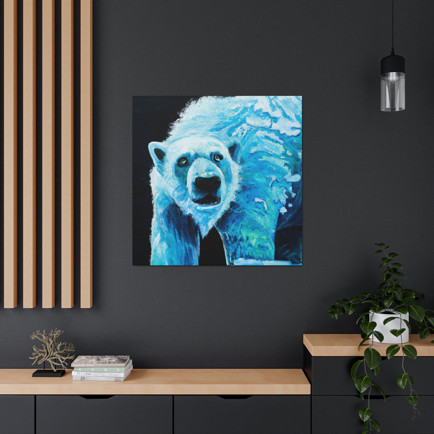 Polar Bear's Embrace - Canvas