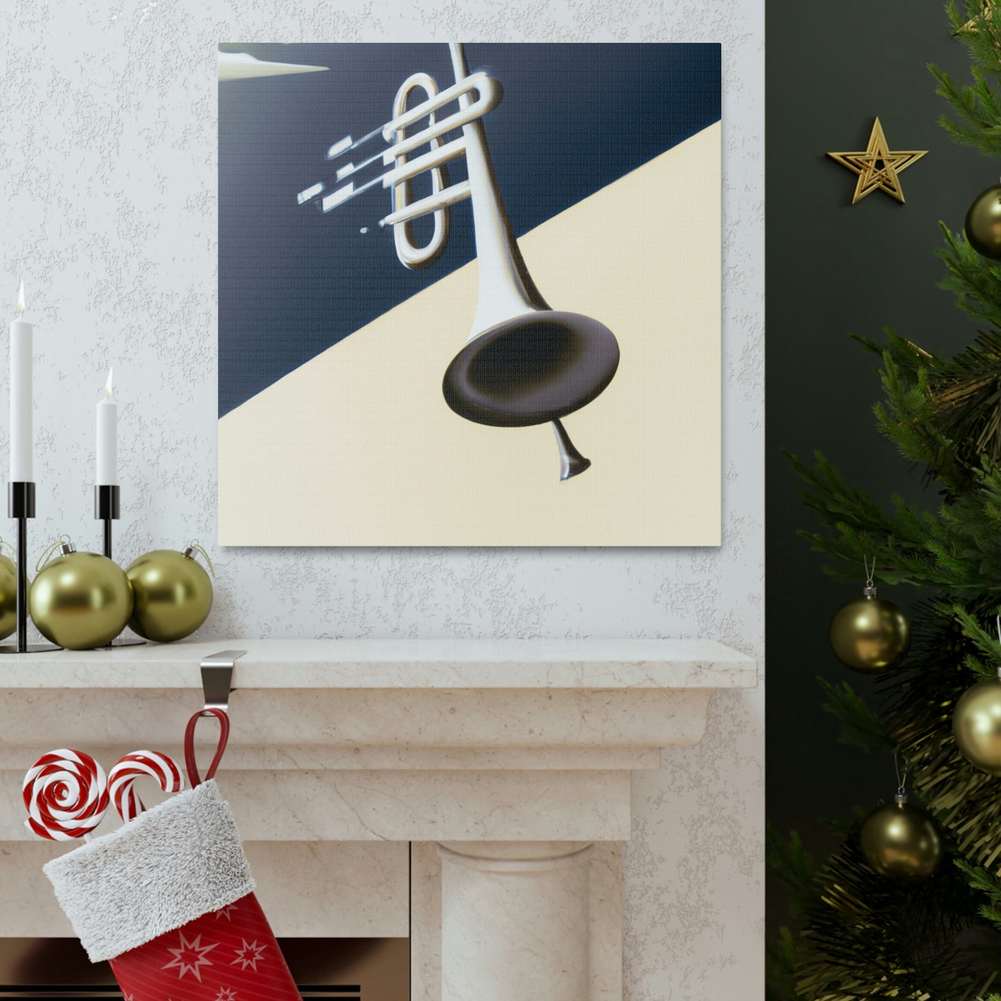 Trombone in the Cloud - Canvas