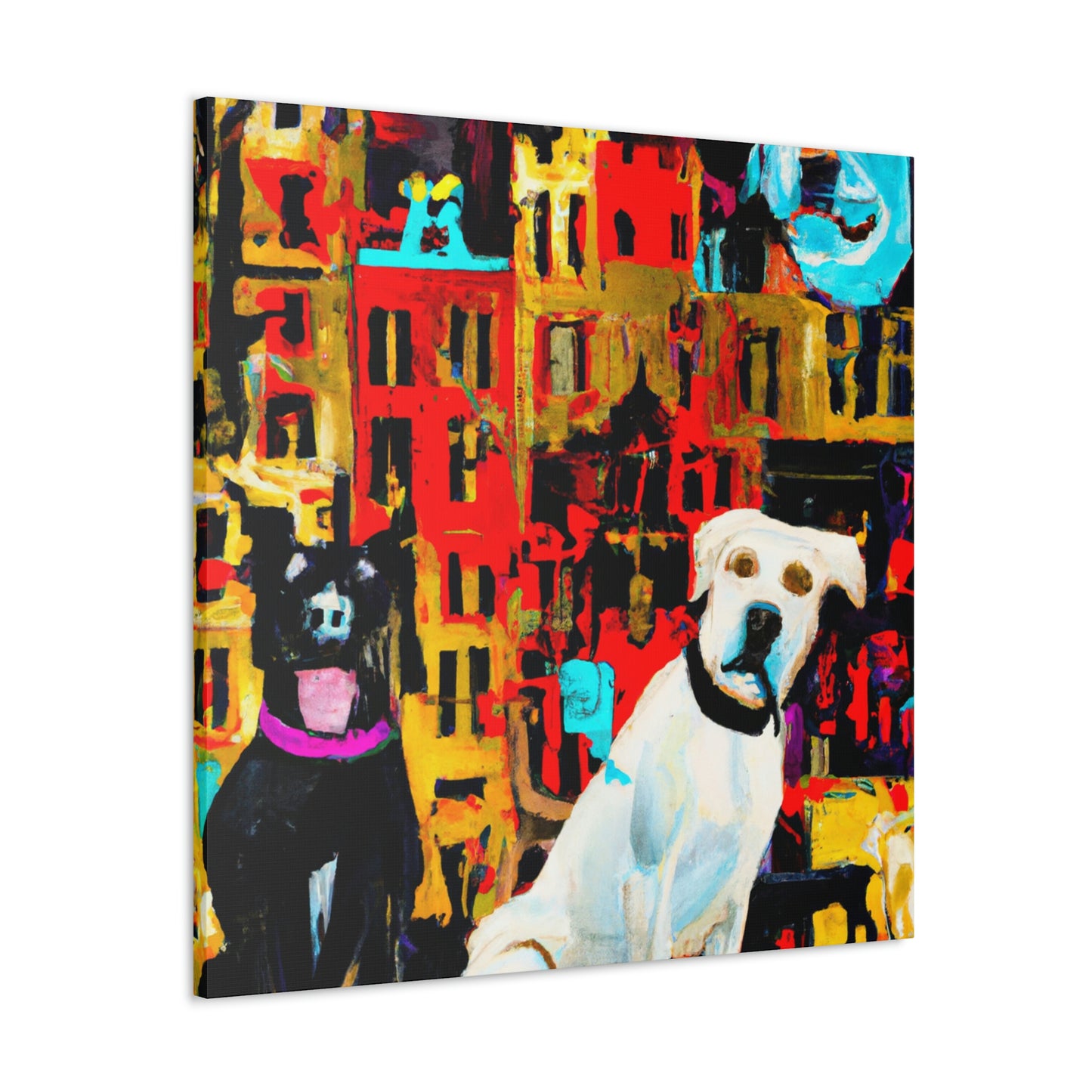 Dogs in Baroque Style - Canvas