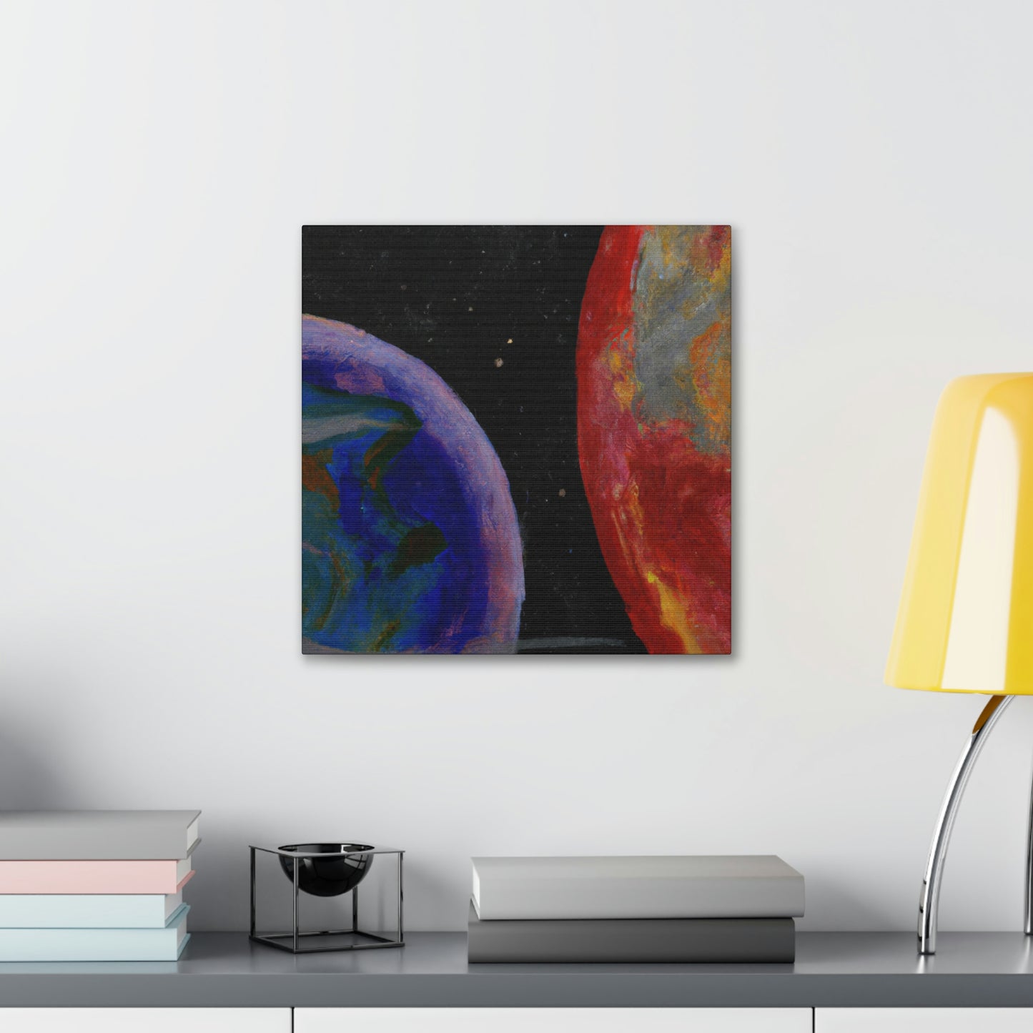 Earth's Cosmic Colors - Canvas