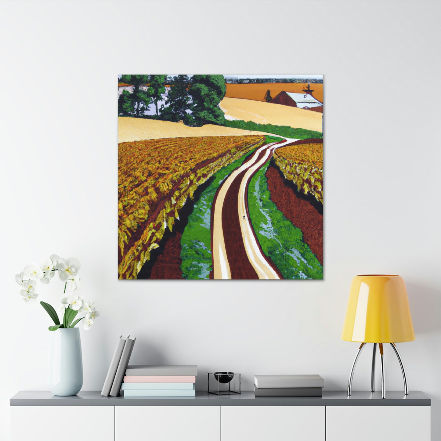 "Tranquil Country Road". - Canvas