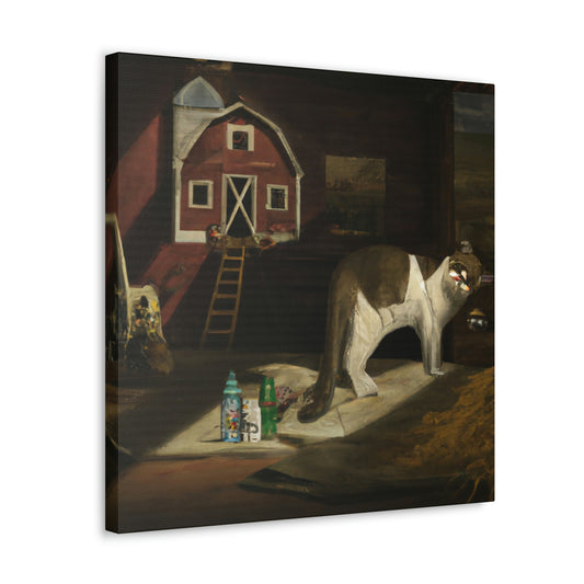 Barn Cat's Dreamscape - Canvas