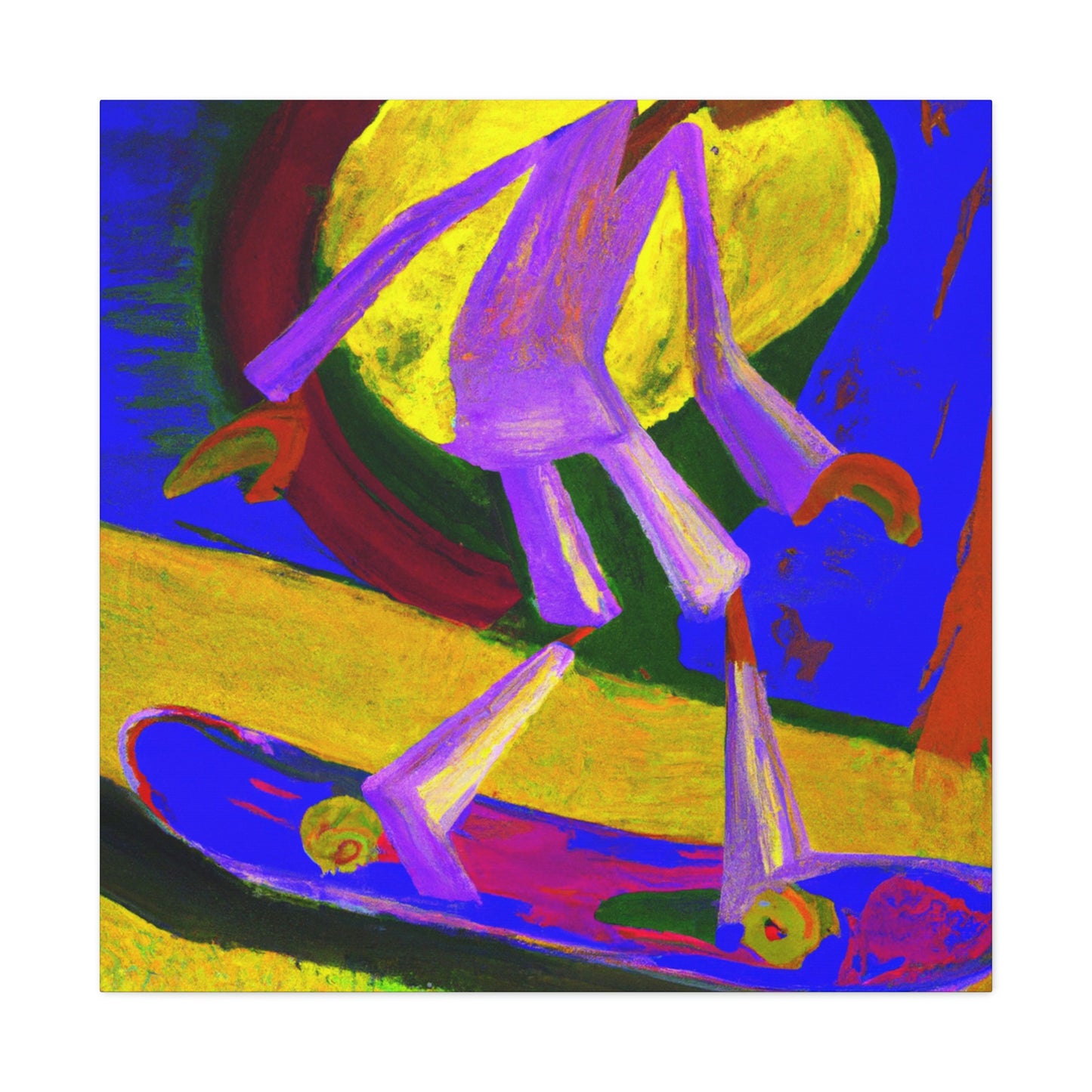 Skateboarding Expressionism - Canvas