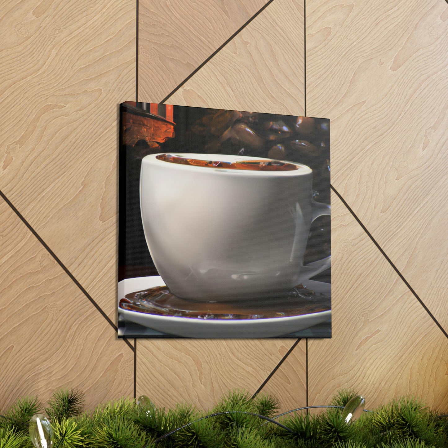 "Coffee Reflection Realism" - Canvas