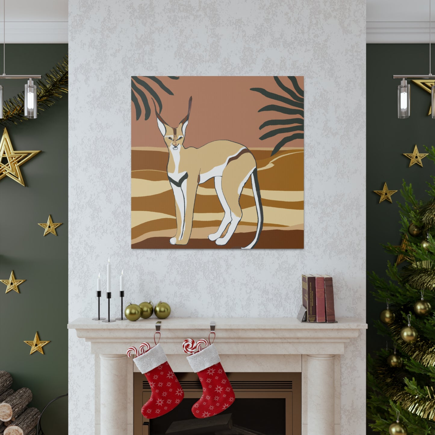 "Caracal's Deco Dream" - Canvas