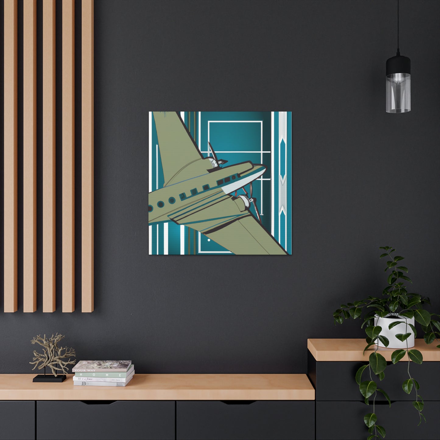 Vintage Flying Splendor - Canvas