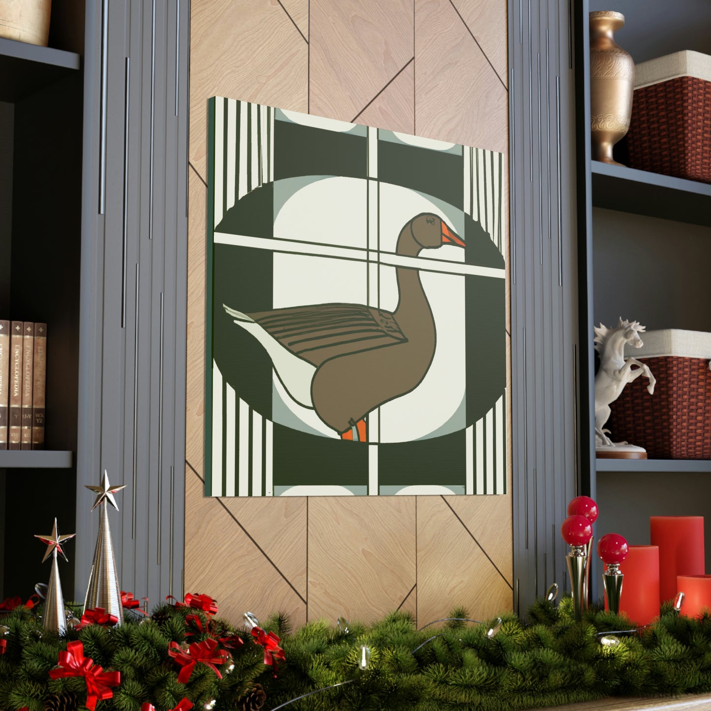 Goose in Deco Style - Canvas