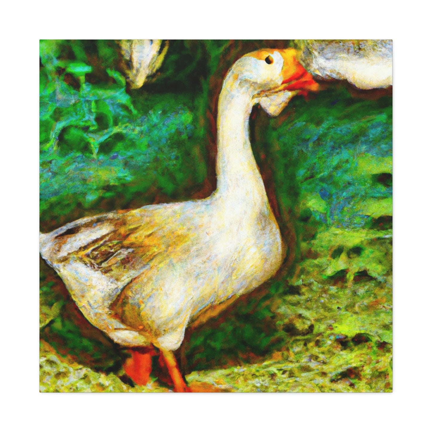 "Goose in Flight Impression" - Canvas