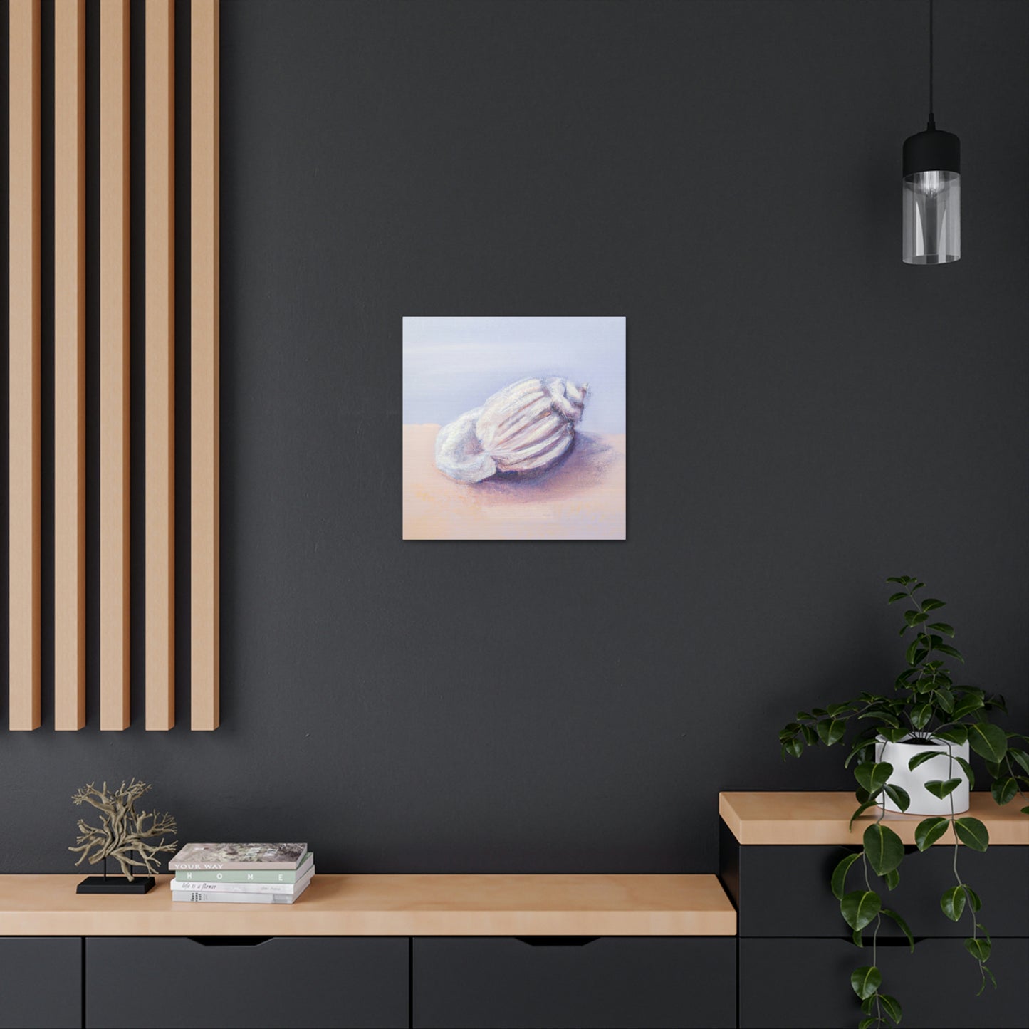 "Seashell in Moonlight" - Canvas