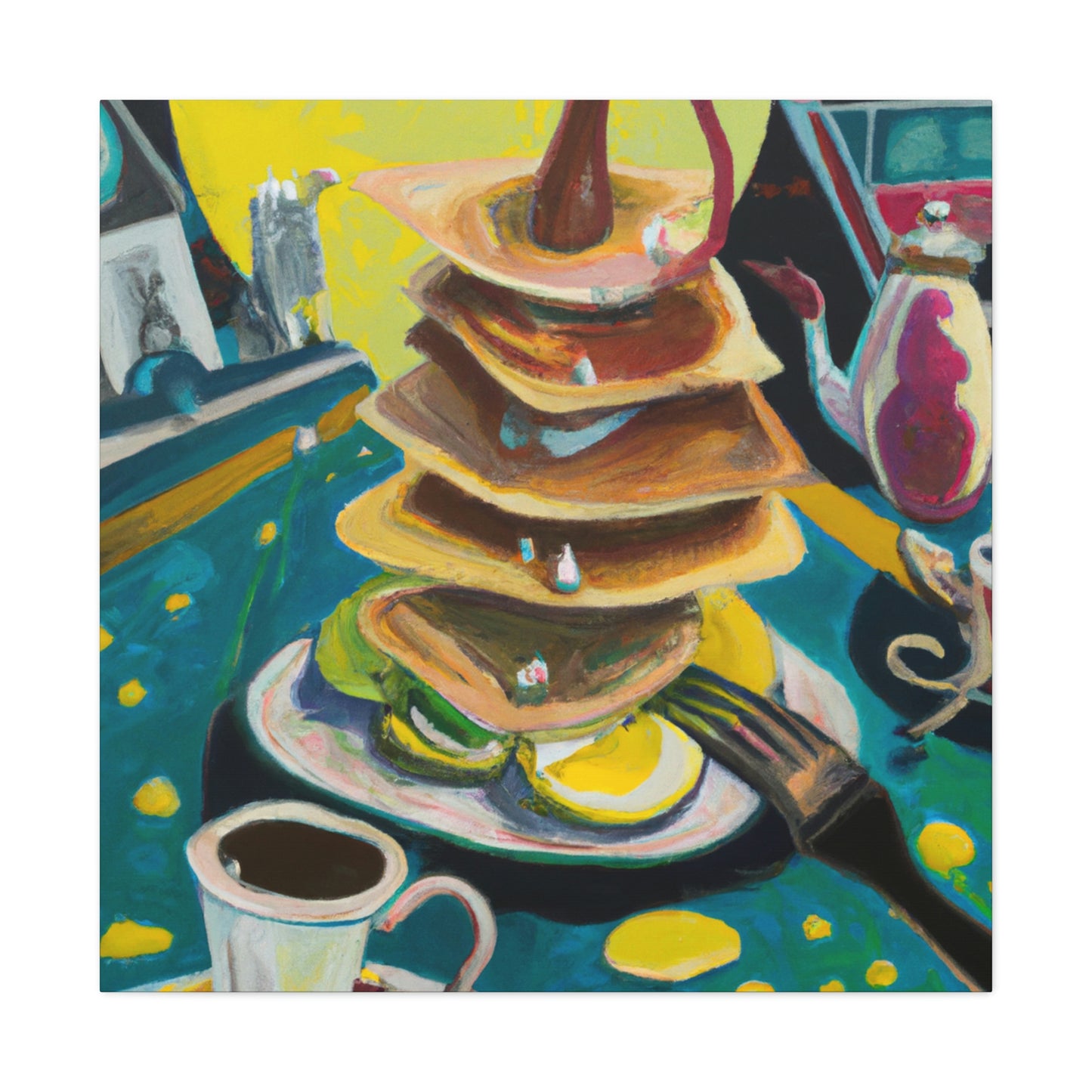 "Pancakes in Surrealism" - Canvas