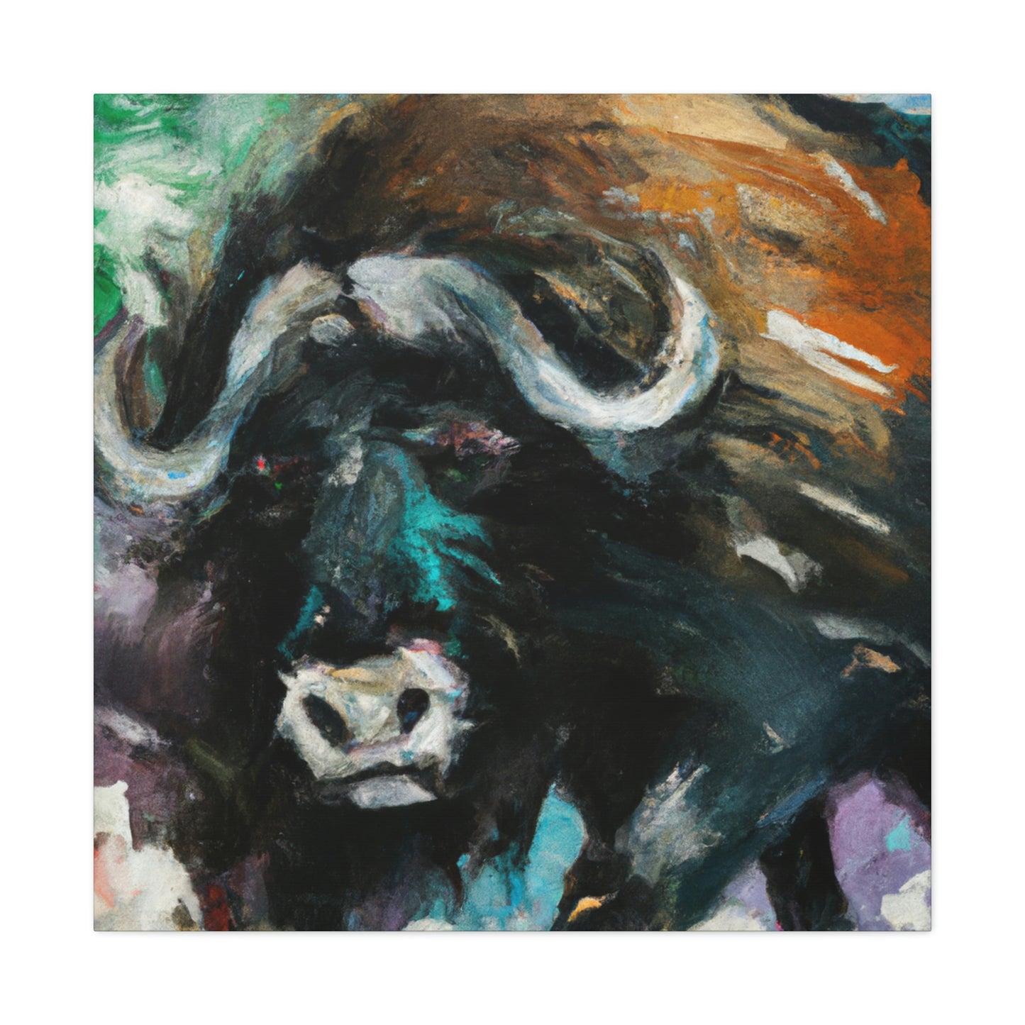 "Musk Ox Expressionism" - Canvas