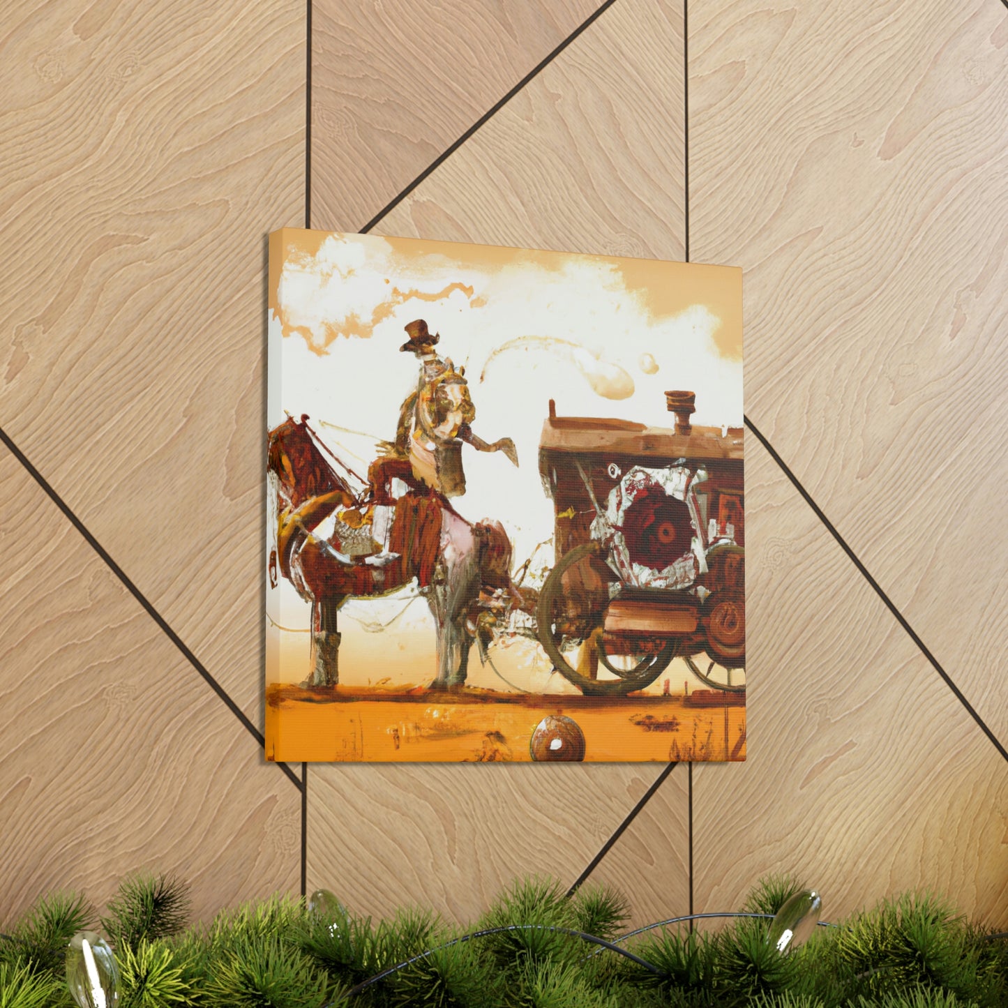 "Stagecoach Steam Adrift" - Canvas