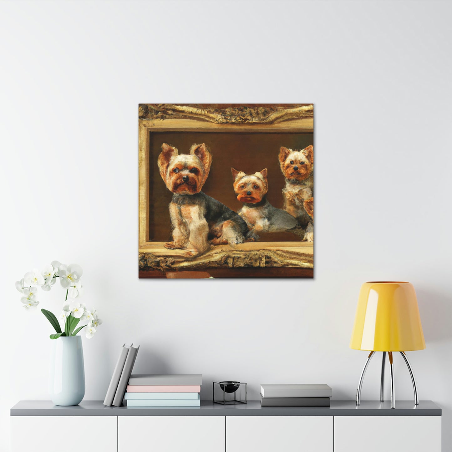 Yorkshire Terrier Symmetry - Canvas