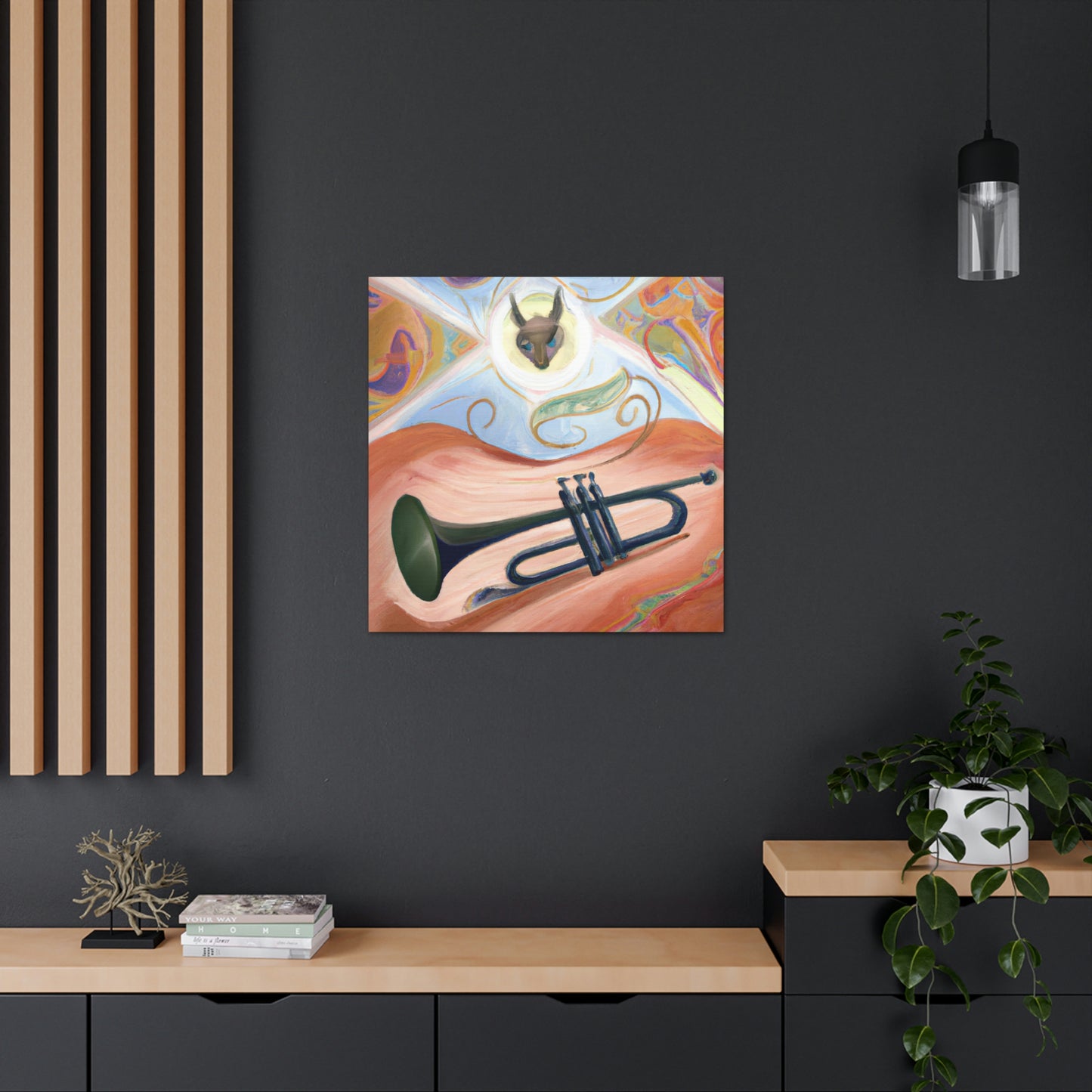 "Harmonious Trumpet Dreaming" - Canvas