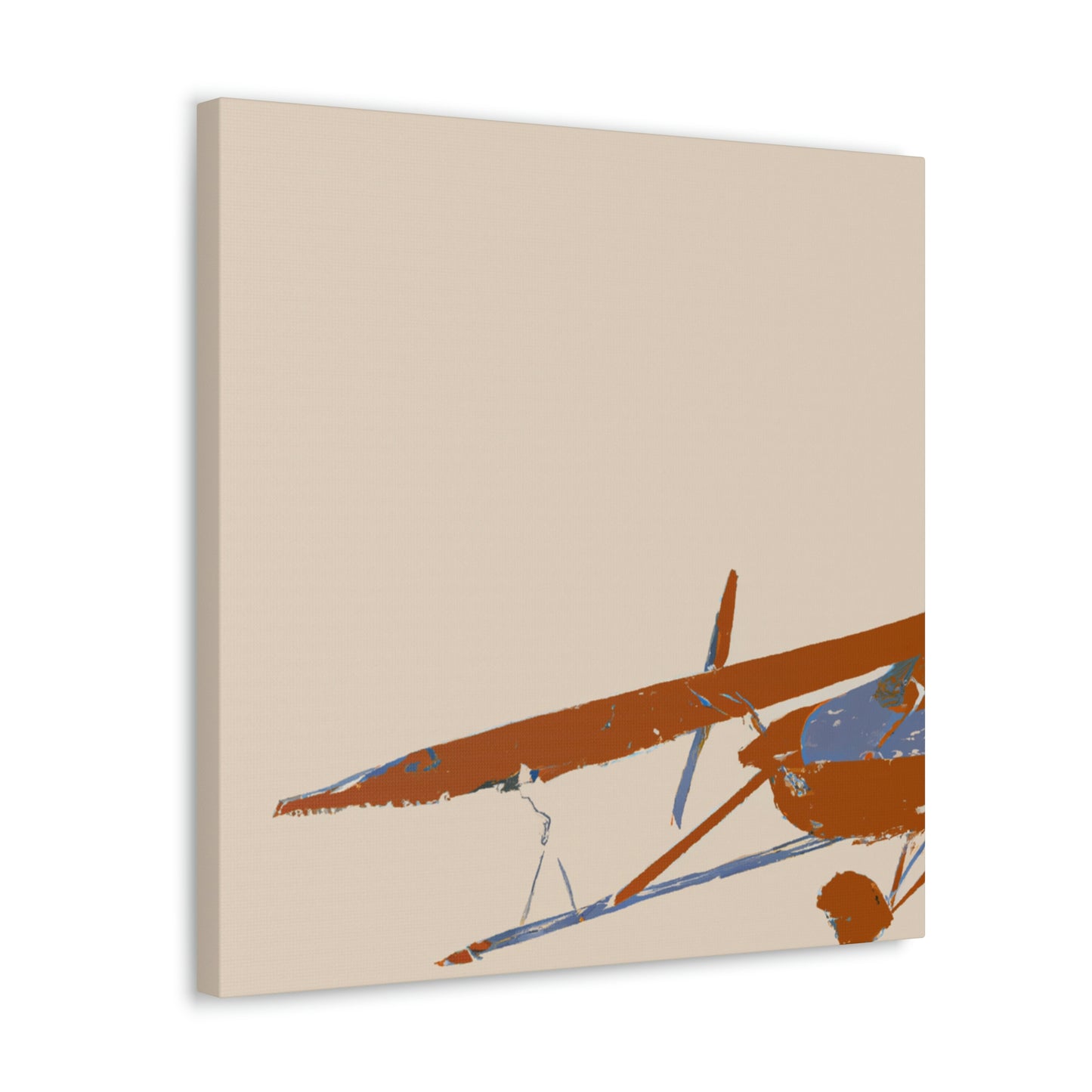 Vintage Airplane Simplicity - Canvas