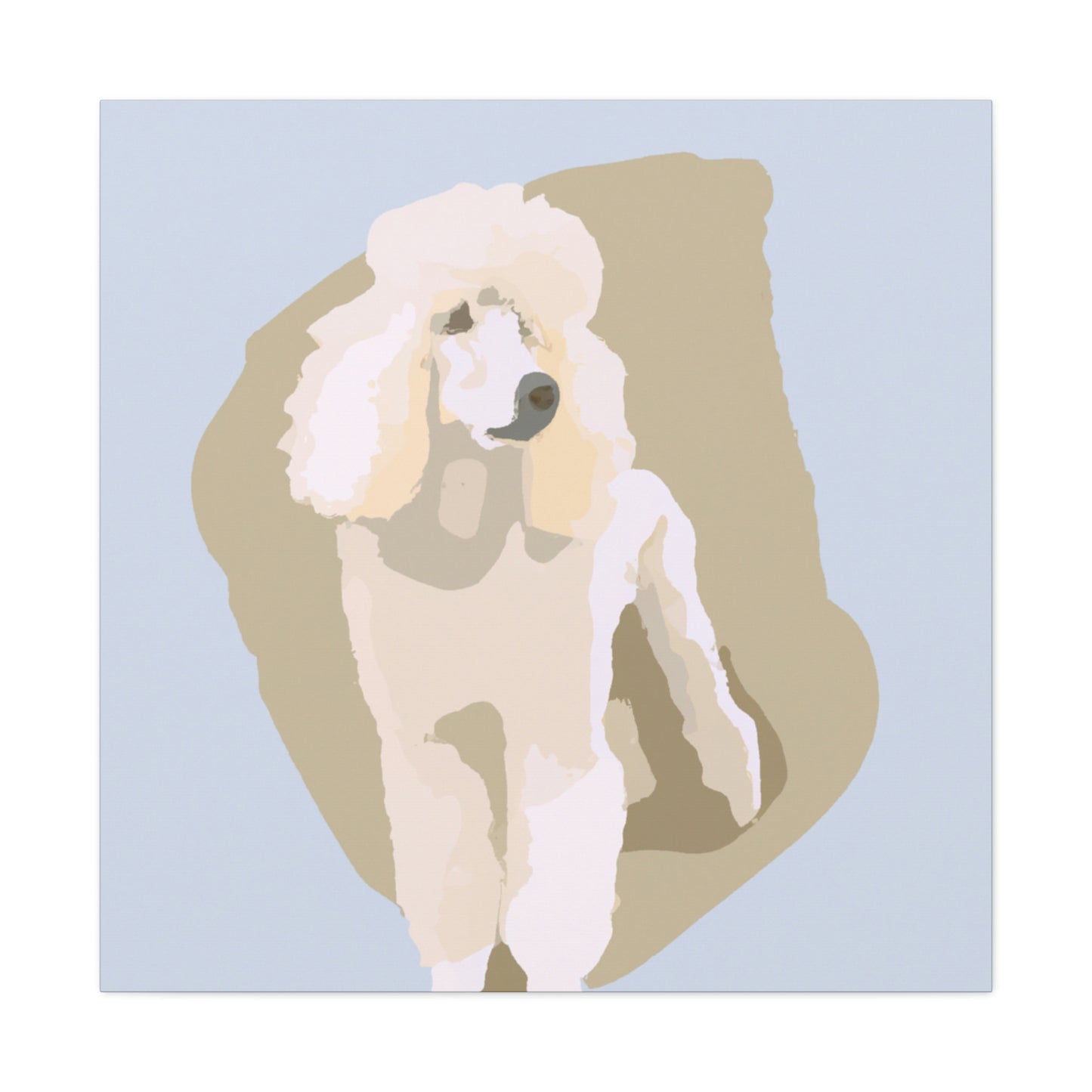 "Poodle in Minimalism" - Canvas