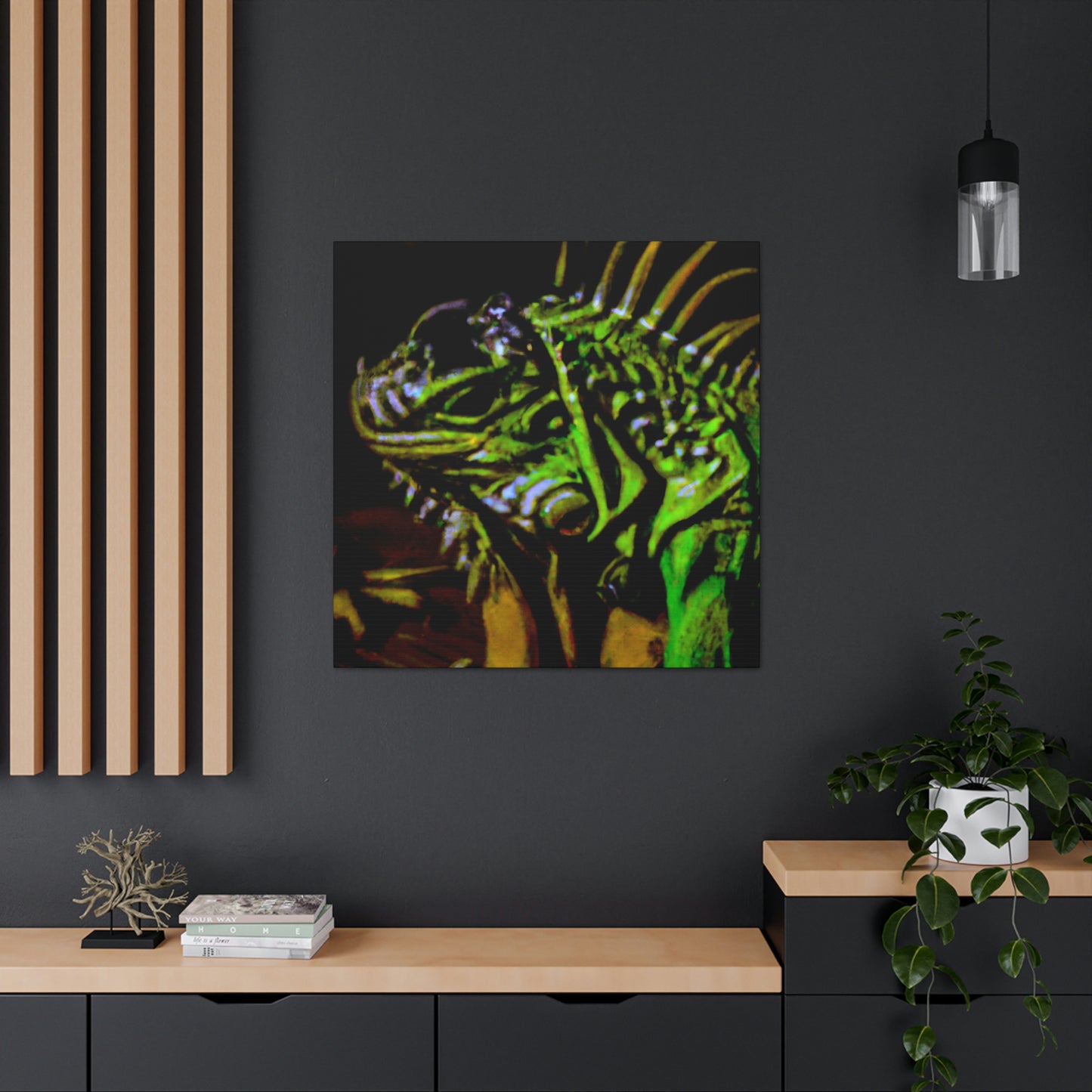 Iguana in Springtime - Canvas