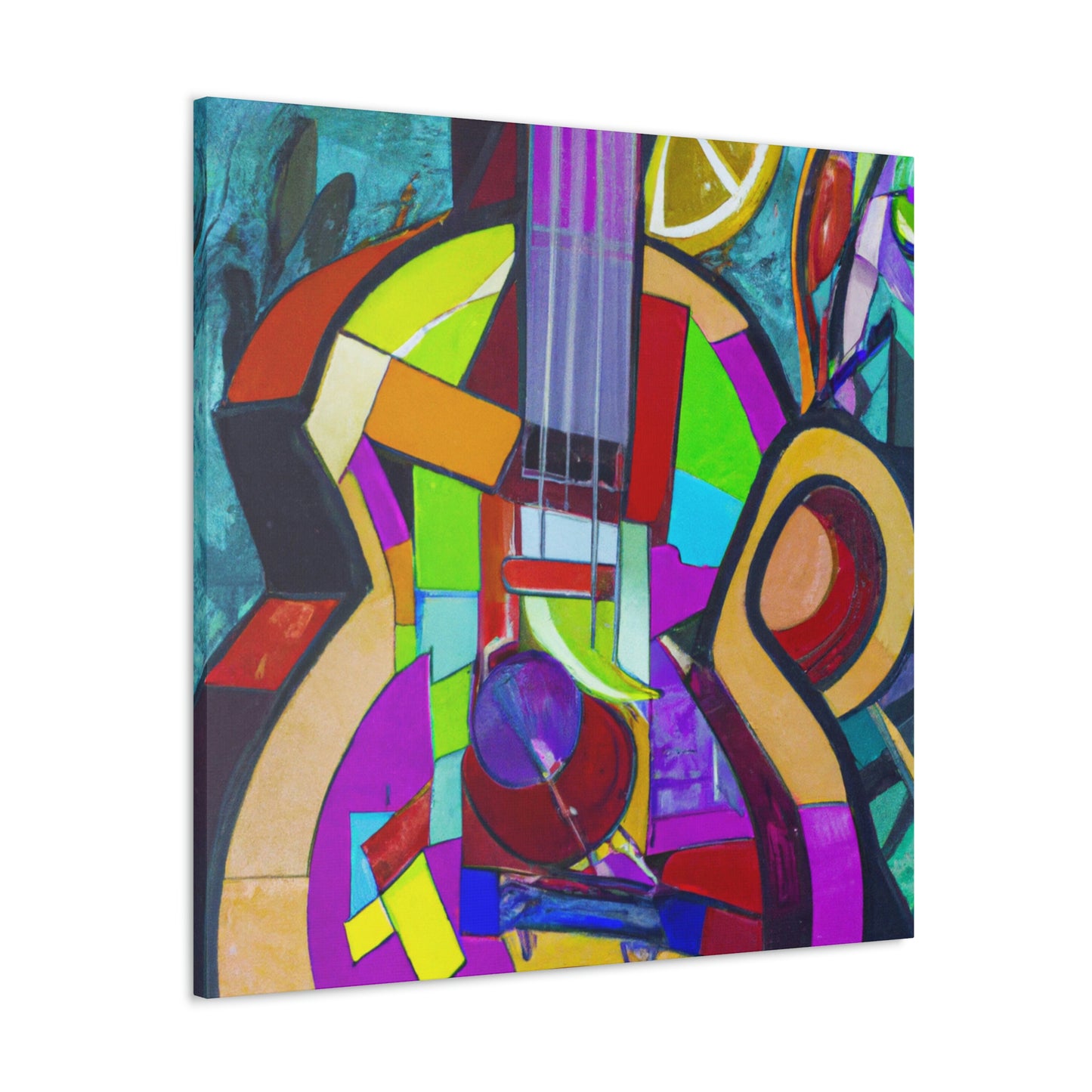 Mandolin in Moonlight. - Canvas