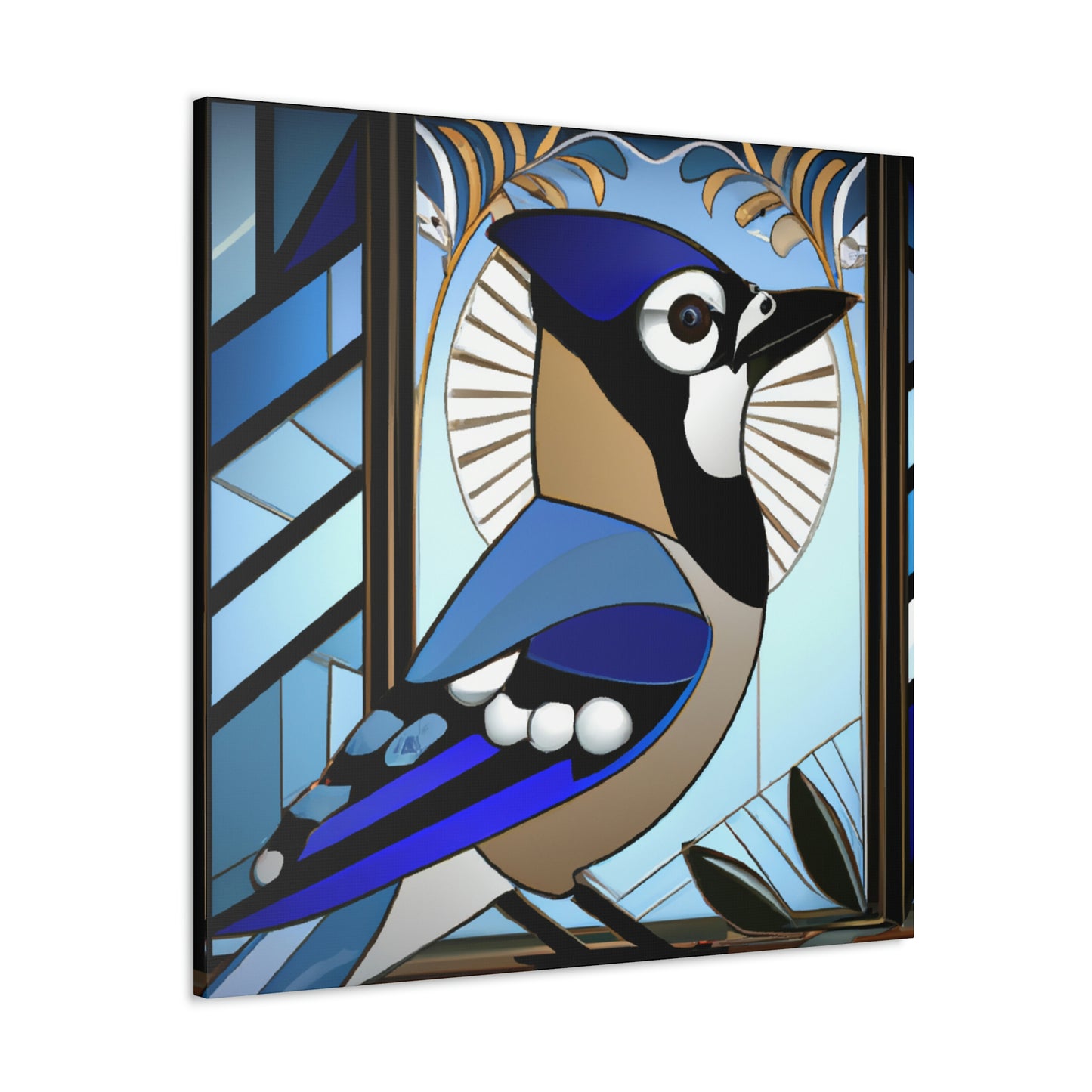 "Midnight Blue Jay Dream" - Canvas