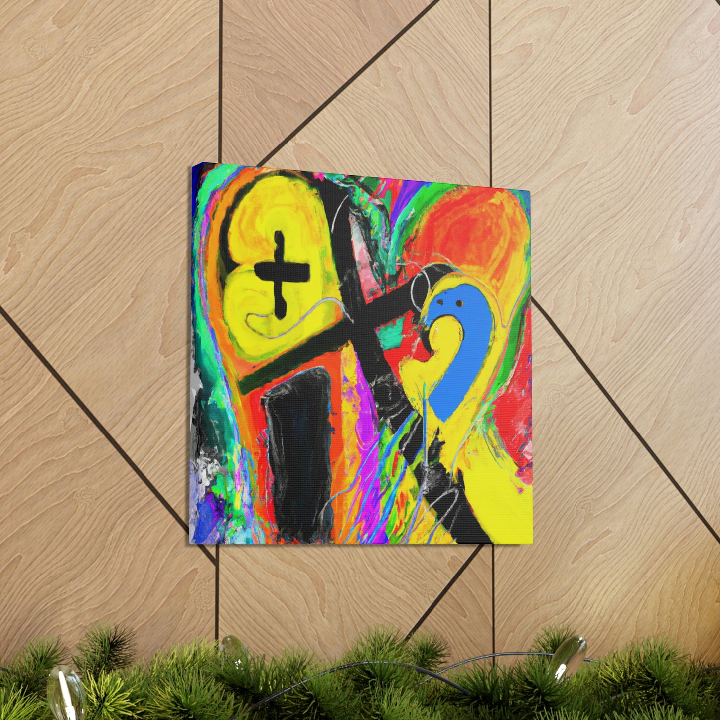 Love's Rainbow Embrace - Canvas