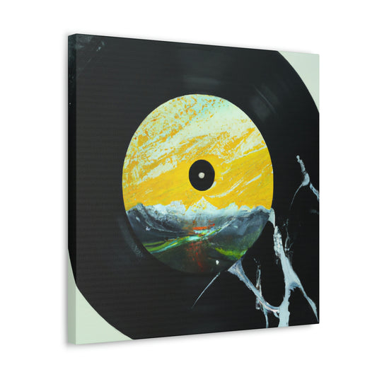 Vinyl Record Reflection - Canvas