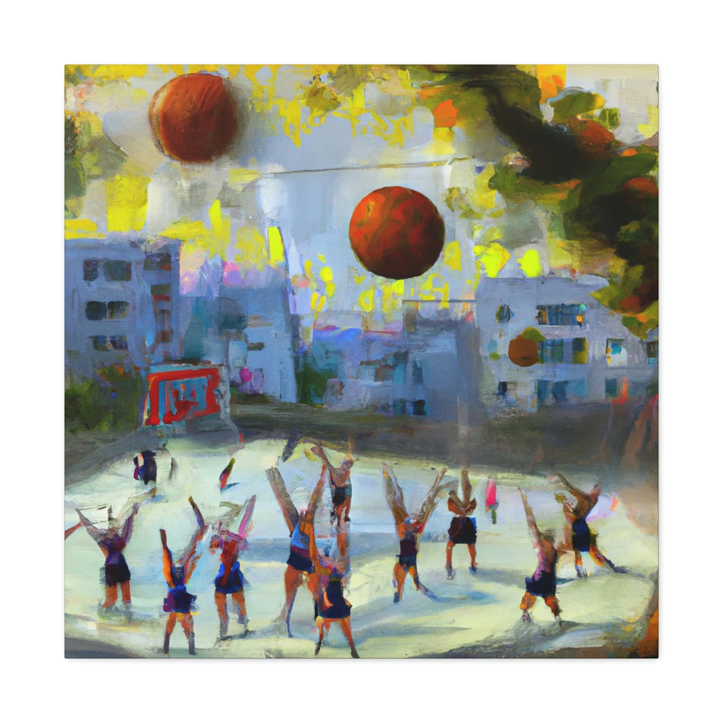 Volleyball Vibrancy Vitality - Canvas