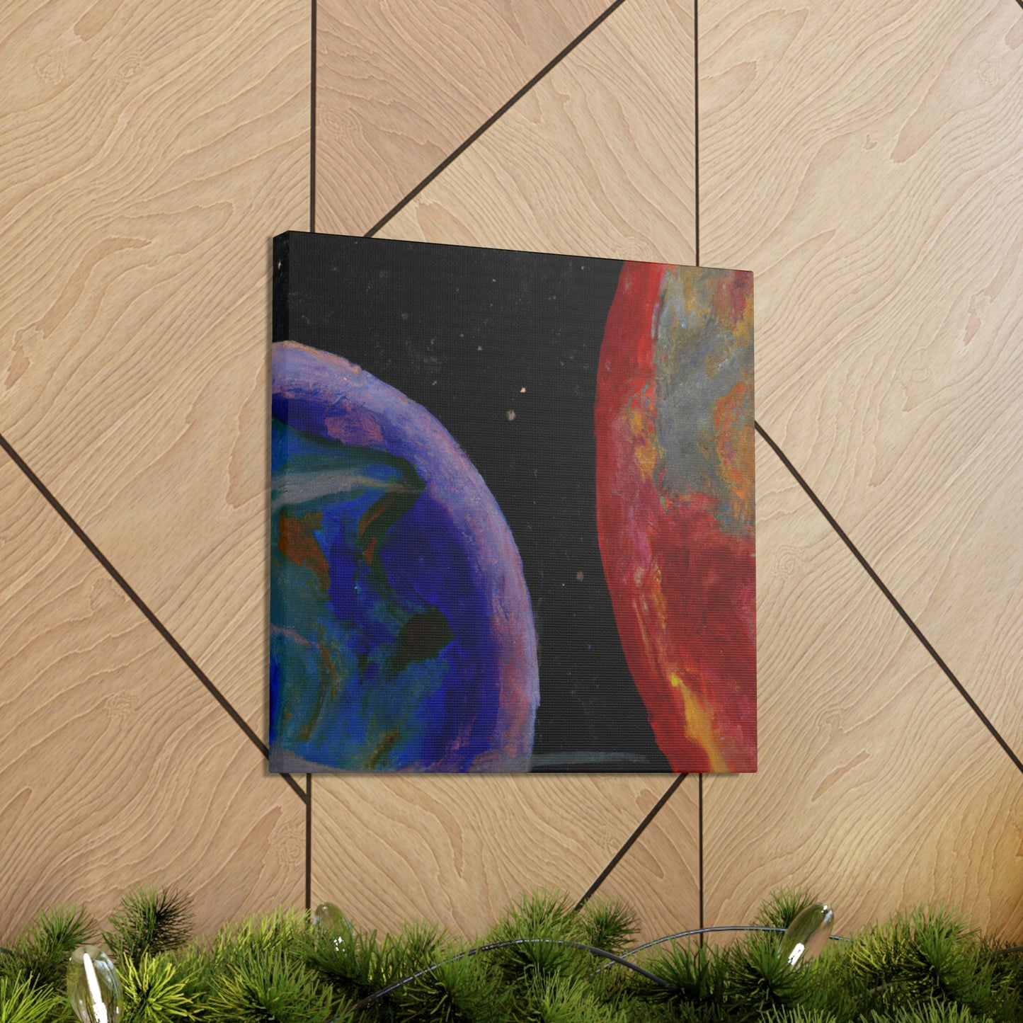 Earth's Cosmic Colors - Canvas