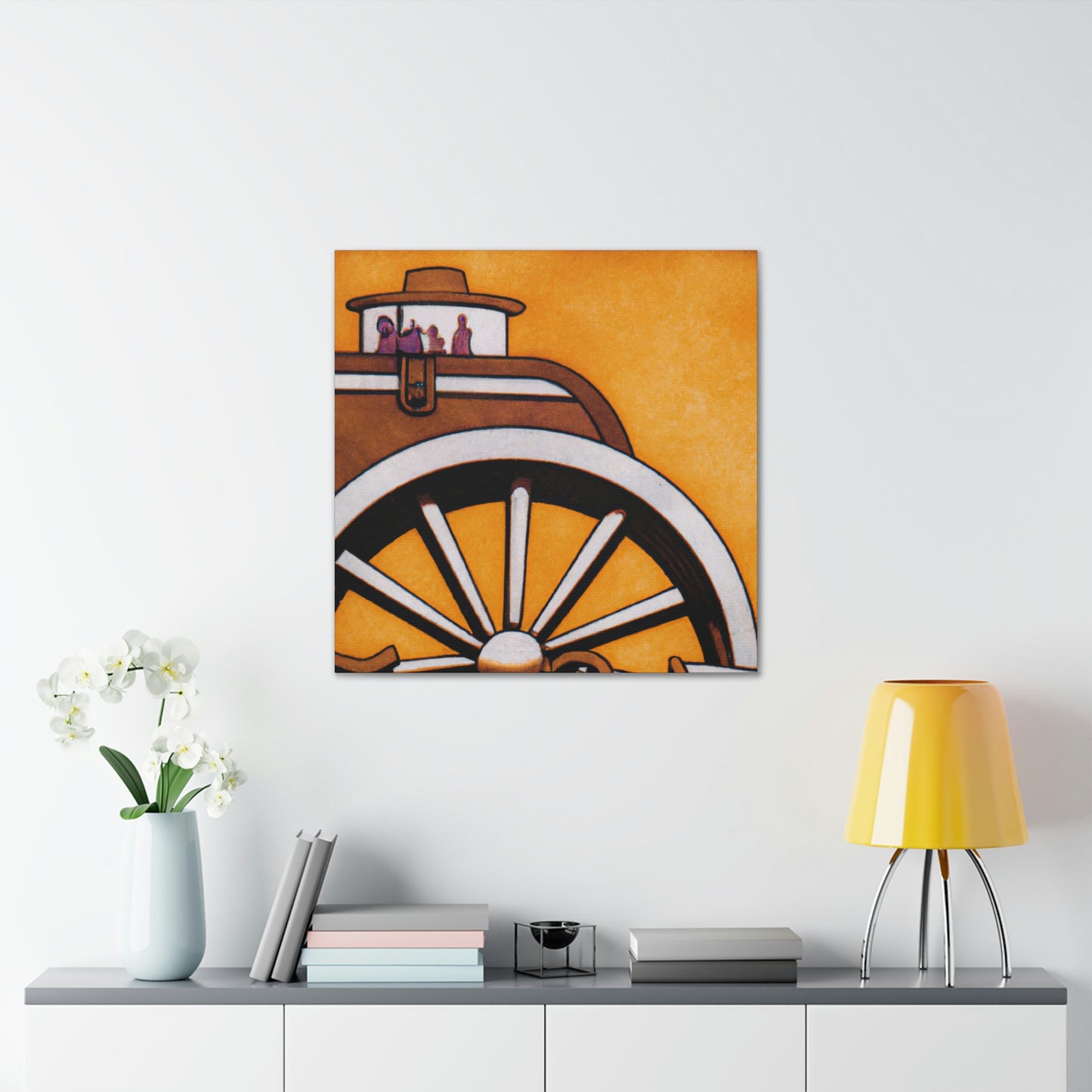 "Wagon Journey Homeward" - Canvas