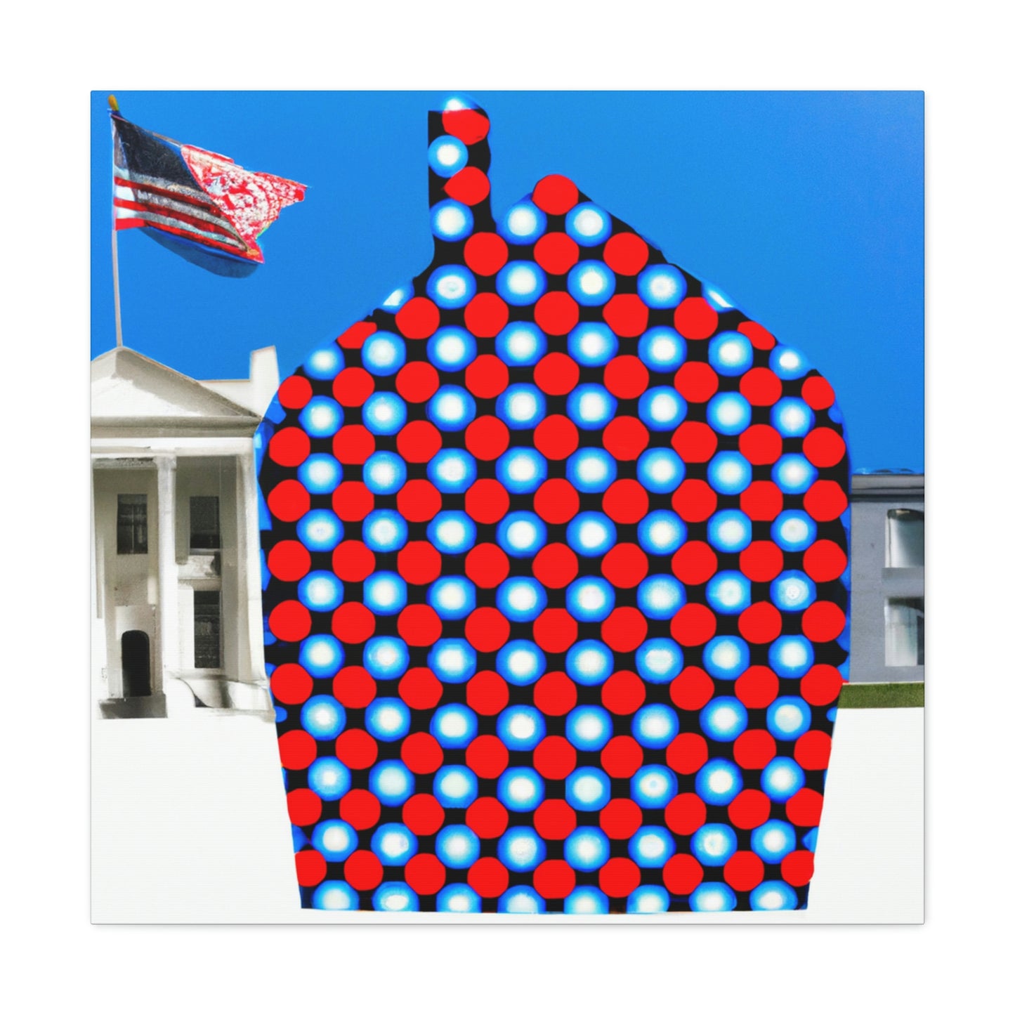 "White House Surreal Dream" - Canvas