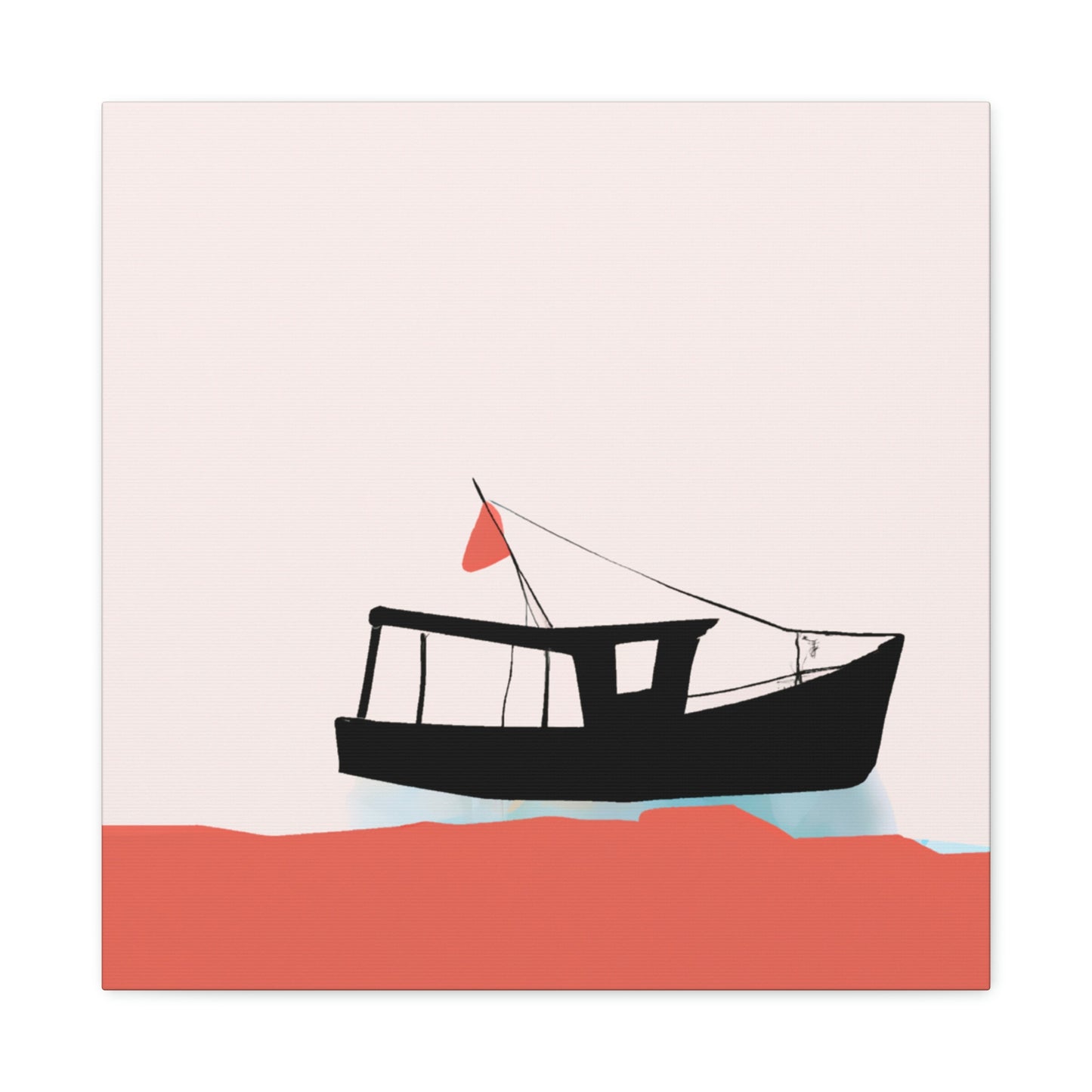 Fishing Boat Minimalism - Canvas