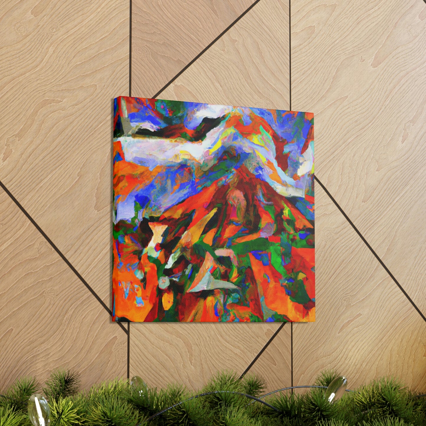 Volcano's Eruptive Glory - Canvas