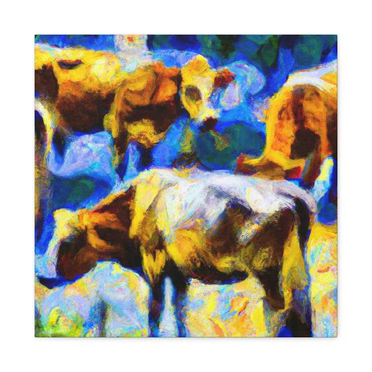 Cows on a Meadow - Canvas