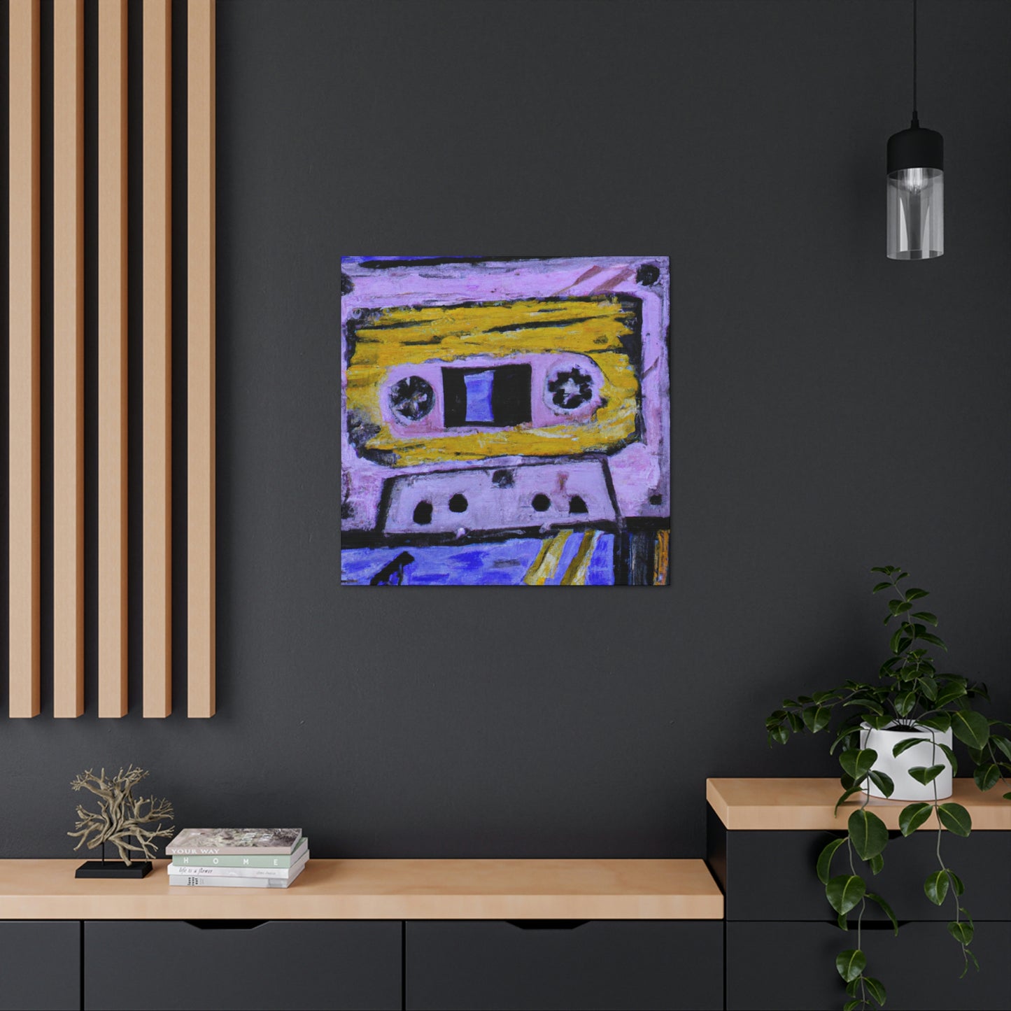 "Cassette Tape Reflection" - Canvas