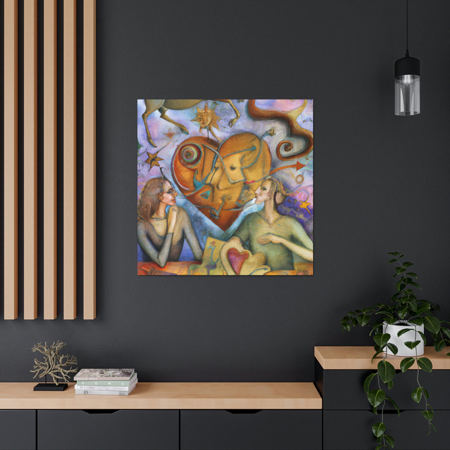 Love's Starry Night - Canvas