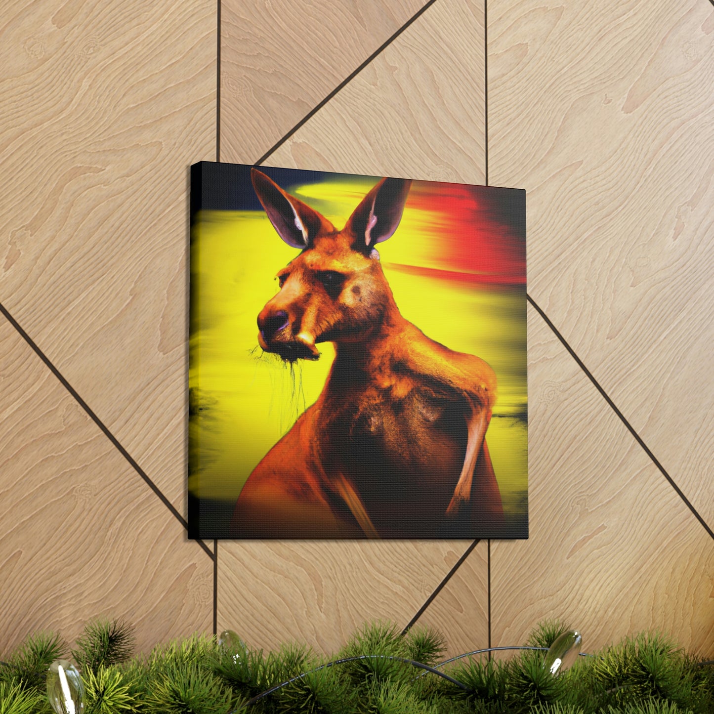 "Kangaroo in Technicolor" - Canvas