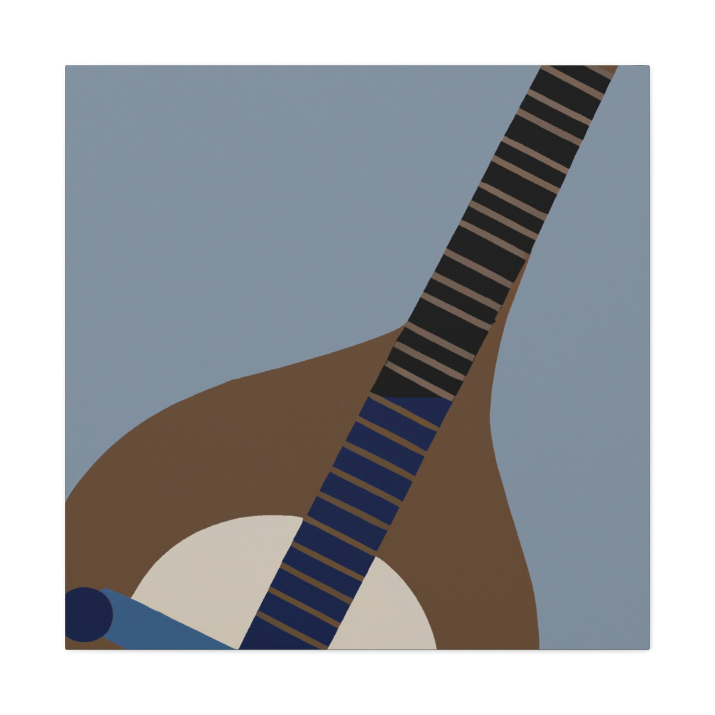 "Mandolin Minimalism Melody" - Canvas