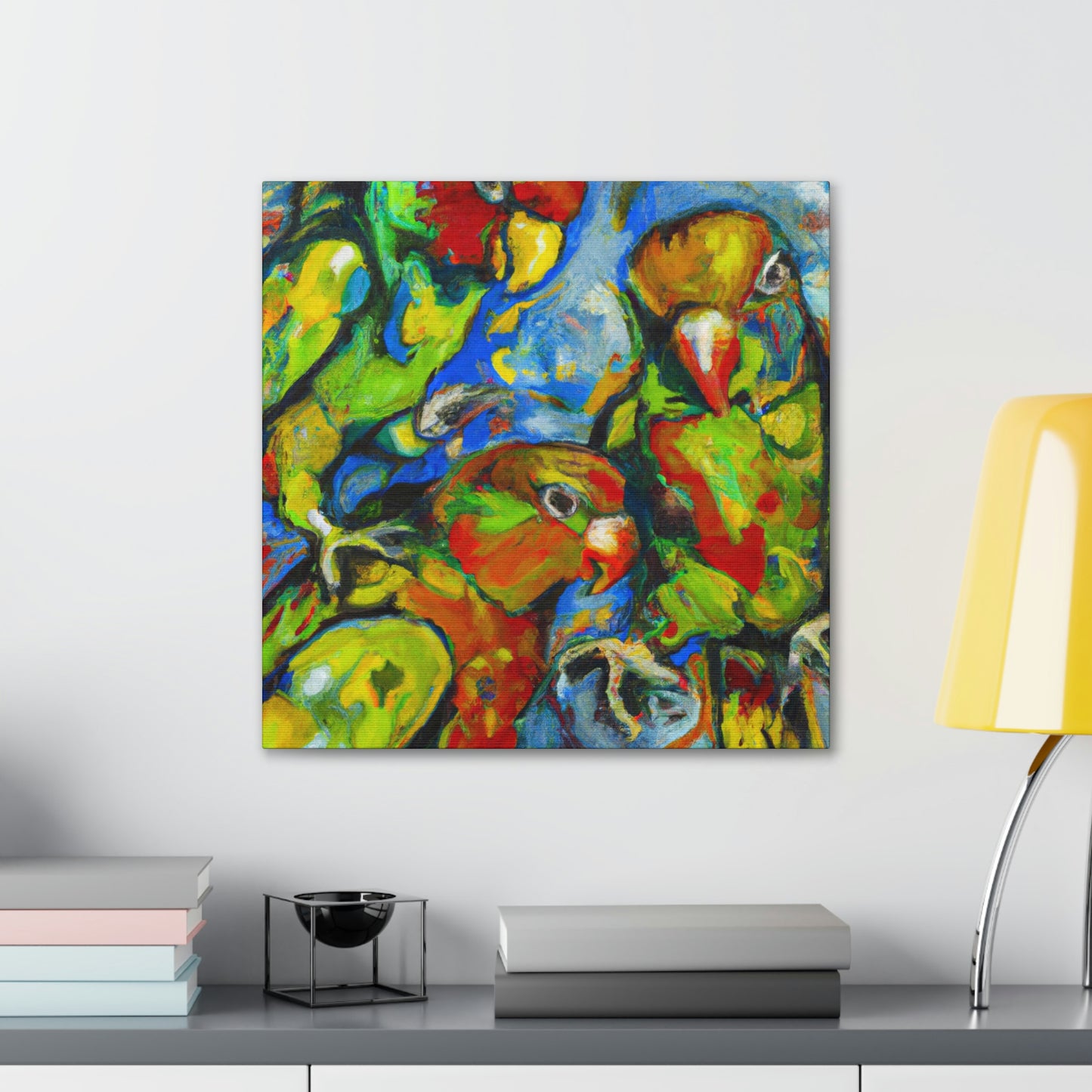 "Conures in a Dreamscape" - Canvas