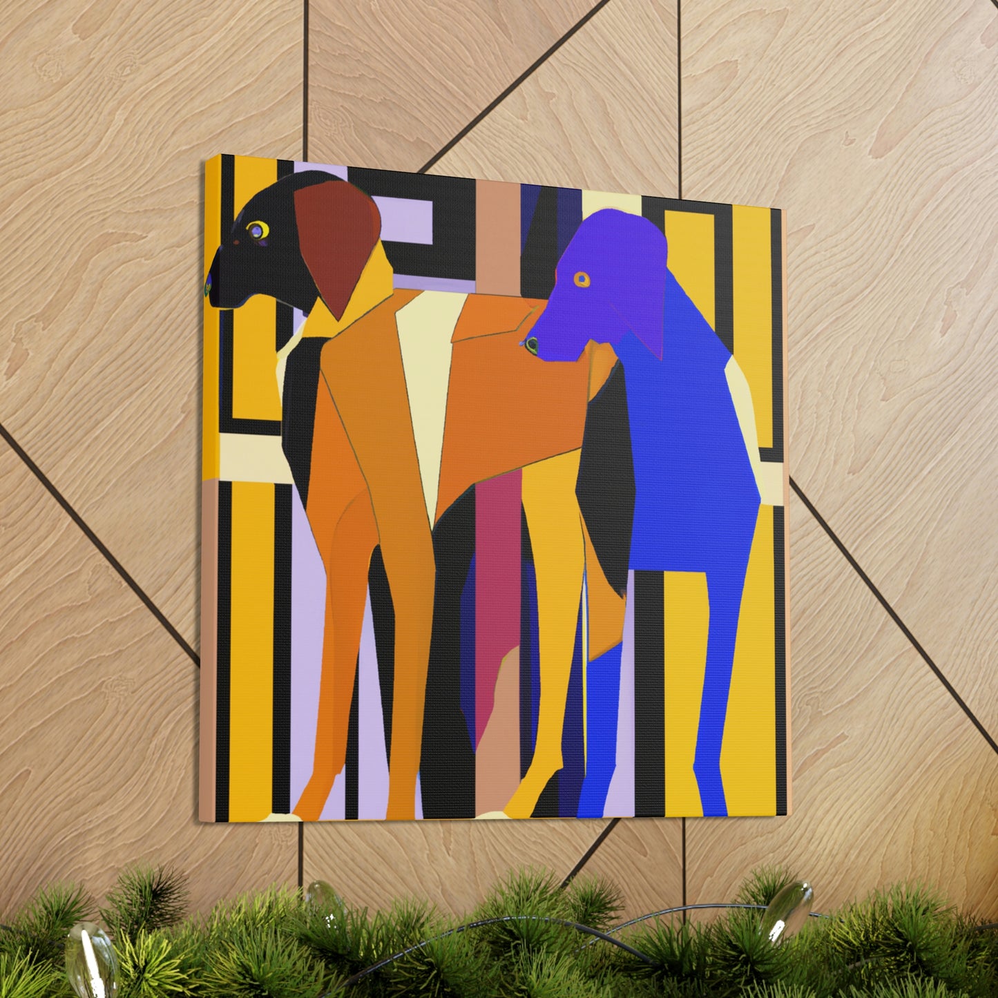 "Ridgeback with Art Deco" - Canvas