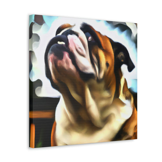 "Surreal Bulldog Dreamscape" - Canvas